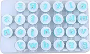 Cookie Stamp Impress Cookie Cutters Alphabet Letter Fondant Cake Biscuit Mold Upper Case Letter Shape DIY Cookie Biscuit Alphabet Letters Cake Tool Embosser Cutter 1Set
