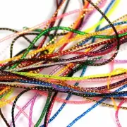 2yds/pack 1mm Fly Tying Midge Ribbing Nymph Streamer Body Material Pearl String