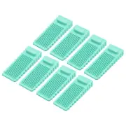 8 Pcs 1.57" TPR Non-Slip Door Stoppers for Bottom Door Stop Wedge, Green