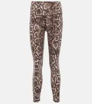 Varley Let's Go High snake-print leggings