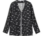 NEW NWT WOMENS RVCA TRINIA OVERPIECE BLACK WHITE RAYON TOP SIZE SMALL