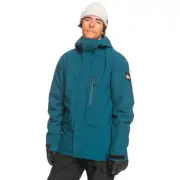 Quiksilver Mission Solid Majolica Blue Mens Snow Jacket