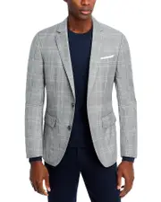 Boss Hutson Plaid Slim Fit Sport Coat