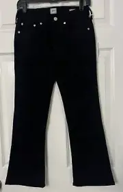 Edwin Jeans Women's Size 27Black Cropped Cassia Mini Boot New With Tags Shaping