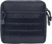 Mini Outdoor First Aid Kit Bag - Portable Small Travel Medical Storage Pouch | Ideal for Camping, Hiking, & Emergencies, Black