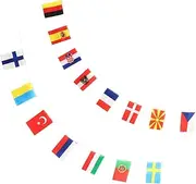 Abaodam 24 Flags String Vibrant Polyester Banner for Indoor/outdoor Decorations
