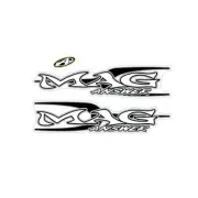 Answer - Mag fork decal set in Black & Silver - Old school bmx