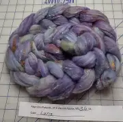 Polwarth Wool Viscose Blended Combed Top Roving Spinning Felting Tweed Luna