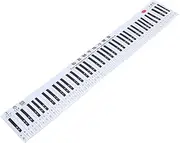 Parliky Piano Keyboard Stickers 88 Key Standard Piano Keyboard Paper Practice Paper Teaching Aid