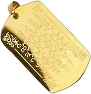 [Generic] Buddhist Pendant,Buddhism Scripture Pendant | Decorative Car Interior Accessories, Blessing Neklace Charm for Adults