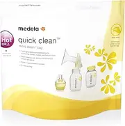 Medela MicroSteam Quick Clean Bags, Microwave Bags for Sterilizing Baby Bottles, Breast Pumps and Parts, 5 Counts