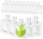 Ipetboom 15 Pcs Packing Bag Cosmetics Refill Portable Leak Proof Empty Squeeze Pouches Makeup Bag Small Travel Pouches for Hand Soap Travel Container Shampoo Perfume The Pet Transparent