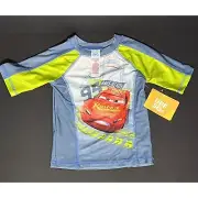 Disney Cars Lightning McQueen Swim Shirt Size 3 Rash Guard UPF 50+