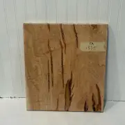 Wide Tiger Maple Wood Board, Maple Lumber, Curly Maple Plank 18.5"X16.5"X1.125"