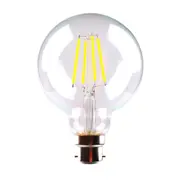 6w LED B22, E27 G95 Globe Warm White 2700k, Daylight 5000k Dimmable