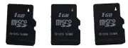 MicroSD card 1 GB (3 Pack), Brand: Toshiba