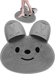Shower Foot Scrubber Brush | Non-slip Back Massage Mat Easy Clean Silicone Foot Massage Mat Shape Anti Slip Arm Mat Small