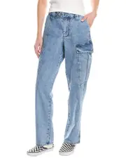 One Teaspoon New Fiction Berlin Blue Wide Leg Jean