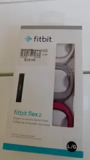 Fitbit Flex2 Classic Accessory Band 3Pack Grey Pink Fuchsia Replacement OEM NEW