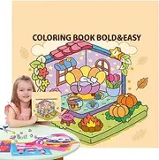 Kids Coloring Books, Drawing Notebook, 8.27x8.27x0.39 inches Creative Children's Cartoon Supplies, Coloring Book for Boys and Girls, Interactive Art Sketchbook Pad, Early Education