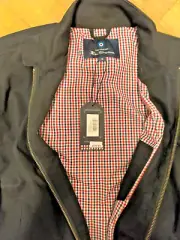 Ben Sherman Harrington Jacket - BRAND NEW, Black, Check Lined, Size M,