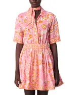 Maje Short Flowing Patterned Dress
