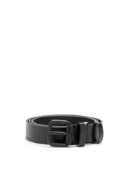 [Diesel] Diesel - 2.9cm leather belt with oval d logo - Belts - Unisex - Black 90 Black