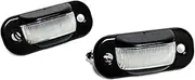 FIQOME 2x LED Licence Number Plate Light White Canbus, for 80 90 B3 B4 100 A6 S6 C4 Cabriolet V8 Car Number Plate Led Light