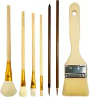 7 Pcs Pottery Glaze Tools, Pottery Tools and Supplies, Ceramic Brush Sets
