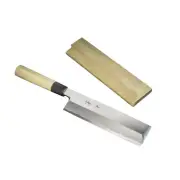 "MOTOKANE" Shirogami Usuba Kitchen Knife 180mm for Right Hander with Saya