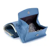 Compact Rfid Leather Coin Purse Wallet - Secure & Stylish