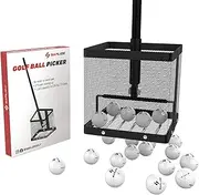 SAPLIZE Golf Ball Retriever, Exclusive and Innovative Upgraded Removable Gripper for up to 75 Balls, Golf Ball Collector Upper Ball Picker
