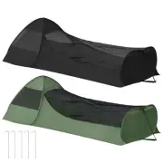 Foldable Pop-Up Single Bed Bed Canopy Sleeping Bag Net Tent