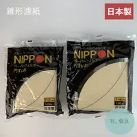 在飛比找蝦皮購物優惠-《有。餐具》日本製 NIPPON V60 無漂白 錐形濾紙 