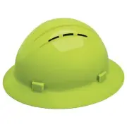 Erb Safety Hard Hat,Type 1, Class C,Hi-Vis Green 19330 Erb Safety 19330