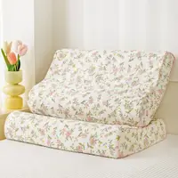 在飛比找ETMall東森購物網優惠-乳膠枕頭套一對裝家用單人兒童枕套單個純棉全棉記憶枕套40x6