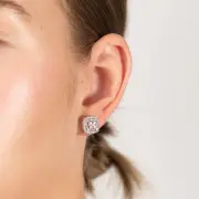 Luminesce Lab Grown 1/8Ct Diamond & Sterling Silver Stud Earrings