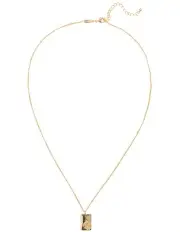 [Mocha] Elly Lou Flower Necklace for January in Light Gold