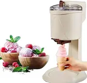 Soft Serve Ice Cream Machine, Soft Whip Ice Cream Maker, Soft Ice Cream Maker with 1L Capacity, Freezing Yogurt Sorbet Ice Cream Makers, Detachable Mixing Paddle Easy to Clean, for Home DIY Kitchen