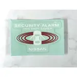 日本原裝NISSAN SECURITY ALARM 安全警報警示 靜電貼紙 - 激安333