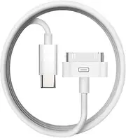 30-Pin to USB C Adapter Cable for Old iPhone 4/4S iPad 1/2/3 iPod, 1PCS 3.3Ft Type-C to 30Pin Adapter Charging Charger Data Cord