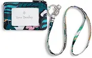 Vera Bradley Recycled Lighten Up Reactive Zip and Lanyard Combo Id Case