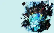 Anime tengen toppa gurren lagann simple background Playmat Gaming Mat Desk