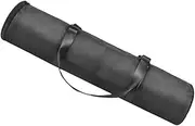 BESPORTBLE Yoga Mat Backpack 3 Zipper Compartments Sturdy Canvas Tote Bag Safe and Practical Fitness Bag Black