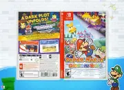 Paper Mario The Origami King Cover Art: Game Insert & Case for Nintendo Switch