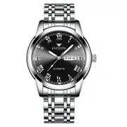 Men Luminous Quartz Watch with Roman Numeral Dial - Sporty Style