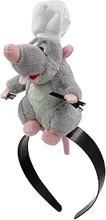 JEGERMIG Women's Christmas Funny Mouse Headband Cartoon Animal Ratatouille Plush Hairpin Headwear Accessories