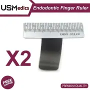 Dental Endodontic Ring Adjustable Endo Gauge Finger Ruler Span Measure Scale X2