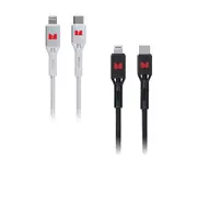 Monster Lightning to USB-C Braided Cable 1.2m - White