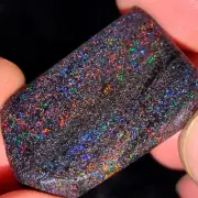 94ct Rough Fairy Matrix Opal Slice from Winton Queensland (18g, 0.66oz)